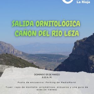 salida ornitológica: Cañón del río Leza