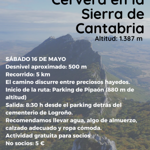 Excursión a Cervera en la  Sierra de Cantabria